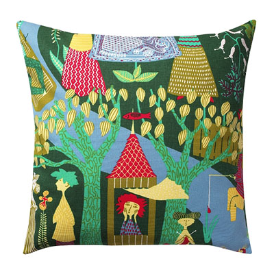 Stig Lindberg: The Pleasure Garden Pillow Green