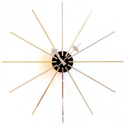 VITRA 20125901: Vitra Star Clock with Chrome/Brass by George Nelson