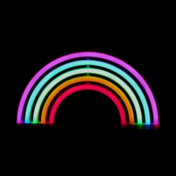 Rainbow Glow Neon Wall Sign