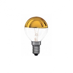 Pistillino Gold Mirror Top Light Bulb 40W R14 230V