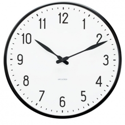 JACOBSEN 43623: Arne Jacobsen Station Wall Clock with Numbers