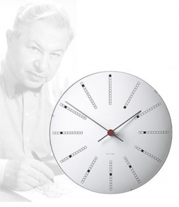 Arne Jacobsen 12" Bankers Wall Clock 43620