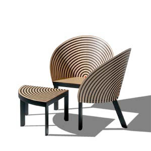Nanna Ditzel: Bench for Two: NOVA68.COM MODERN DESIGN from nova68.com