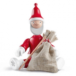 Kay Bojesen: Wooden Santa Claus Holiday Figurine by Rosendahl