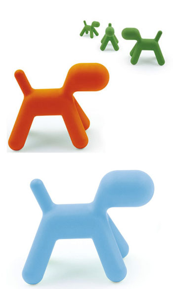 Abstract Dog Chair & Sculpture