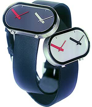 Pierre Junod Watch: Lella and Massimo Vignelli Dual-Time Watch