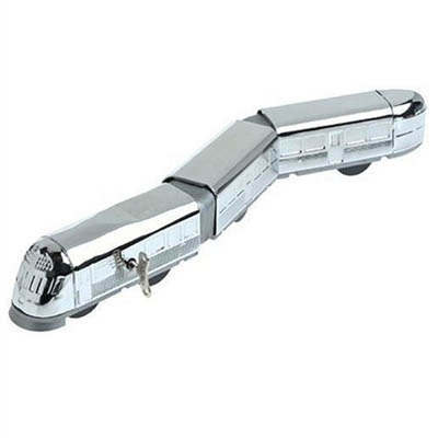 Burlington 'Zephyr'' Chrome Tin Train