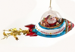 Tree Ornaments: 'Space Age Santa' Tree Ornament