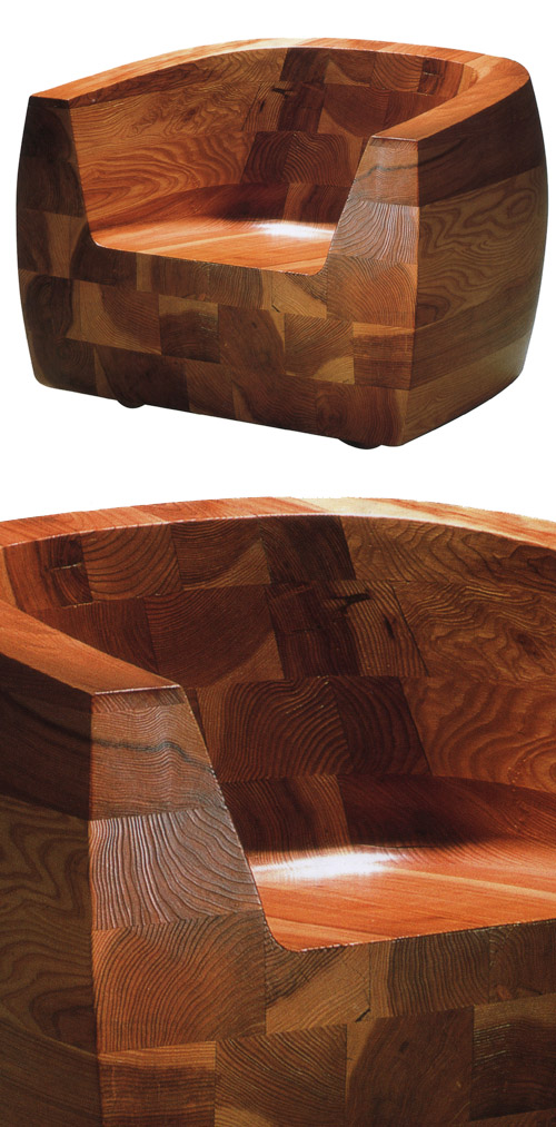 Isamu Kenmochi Kashiwado Modern Design Japanese Wooden Lounge Chair NOVA68 Modern Design