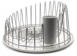 Dish Drainer APD04 - Alessi A Tempo Dish Drainer, Stainless