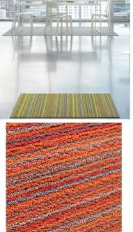 Chilewich: Shag Skinny Stripe Indoor/Outdoor Utility Mat
