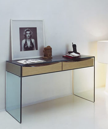 Gulliver Modern Glass Console Table by Tonelli | NOVA68 Modern Design