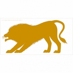 Enzo Mari: Sette, il Leone Yellow/Brown Lion Poster