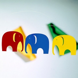Flensted Elephant Party 3-Pc Hanging Mobile