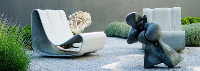 Modern Outdoor Loop Chair by Willy Guhl