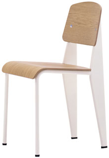 Vitra Standard Chair - Cream - Jean Prouve chairs