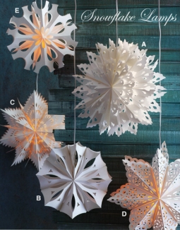 Large Holiday Snowflake Lights: Snowflake Pendant Lamp