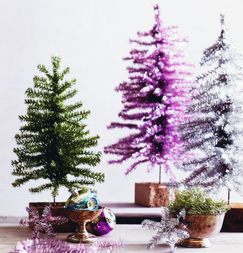 Tinsel Tabletop Christmas Tree / Tinsel Theme Small Christmas tree