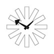 george_nelson_asterisk_clock_white