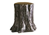tree trunk stool