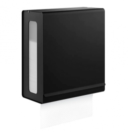 Wall Mounted C-Fold Paper Towel Dispenser - Black