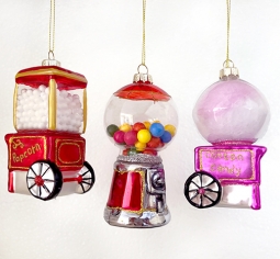 Festive Fun Trio: Cotton Candy Machine, Popcorn Machine, and Gumball Machine Set