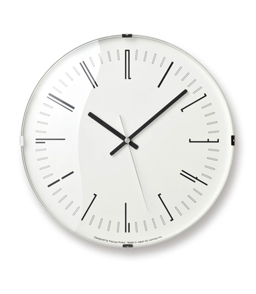 Lemnos North clock 白　掛時計 掛け時計 レムノス ノースクロック Lemnos North clock 連続秒針 静音