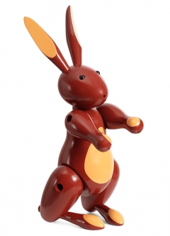 Kay Bojesen: Wooden Rabbit Red  by Rosendahl