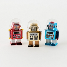 Robot Water Globe - Set of 3