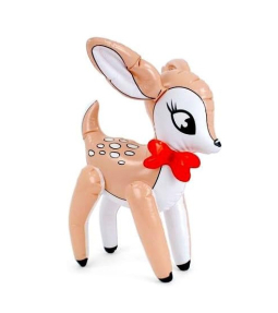 Vintage-Inspired Inflatable Reindeer – Christmas Decoration