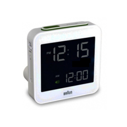 Braun Digital Travel Alarm Clock BN-C009 - White
