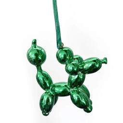 Balloon Animal Tree Ornaments: Balloon Animal 'Dog' in Green