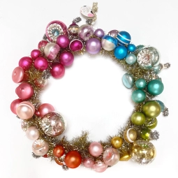 Colorful Mid Century Modern Wreath