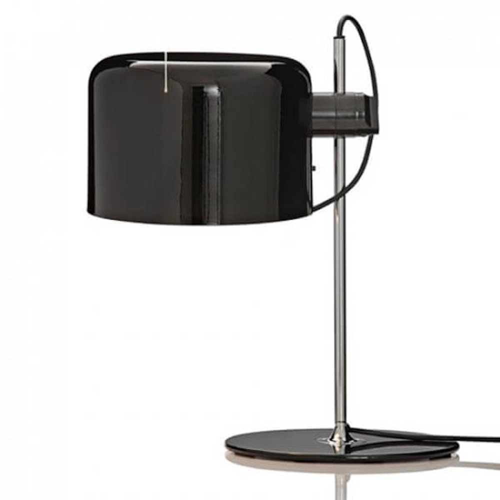 Joe Colombo: Oluce Coupe 2202 Table Lamp, Black: NOVA68.com