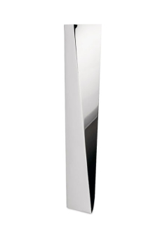 Alessi Crevasse Modern Flower Vase by Zaha Hadid, Stainless Steel