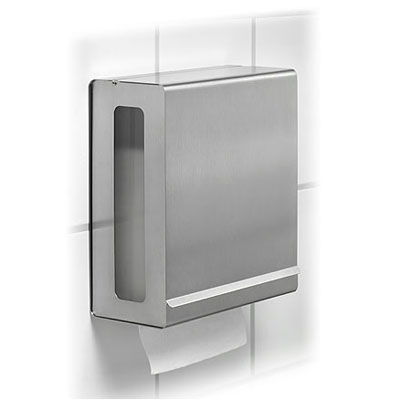 bathroom accessories: blomus nexio modern paper towel dispenser