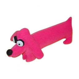 Keith Haring Pink Dachshund Plush with Long-Bodied Design