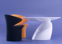 Eero Aarnio: Space Age Modern Design White Sculptural Table