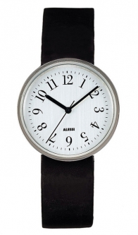 Alessi AL6003-X Stylish Silver Vinly Record Watch 36.1mm