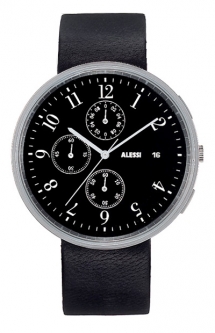 Alessi AL6021-N Black 40.88mm Record Chronograph Watch