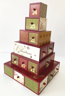 Christmas Advent Calendar Stack Boxes