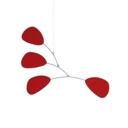 Balance in Red: Steel Ceiling Mobile