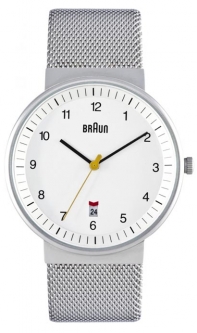 Braun BN-32WHS Classic Men's Stainless Mesh Watch