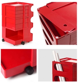 Office Furniture: Joe Colombo Boby Storage Trolley Organizer 3/5