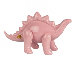 Balloon Stegosaurus Money Bank in Pink