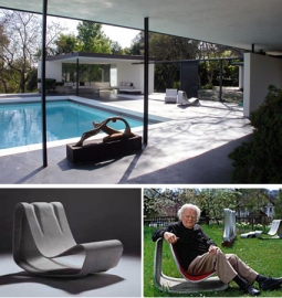 Willy Guhl: Loop Chair Modern Concrete Outdoor Garden Chair