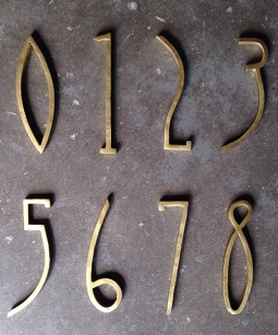 CRAFTSMAN bronze house numbers