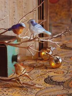 Unique Christmas Tree Ornaments: Clip On Bird Vintage Ornaments