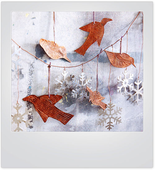 Copper Birds Christmas Tree Decoration Copper Birds Christmas Tree Decoration