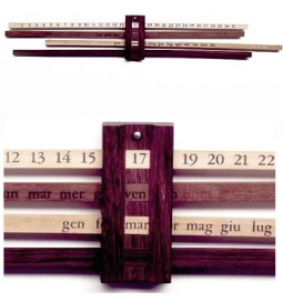 Enzo Mari: Calendario Bilancia Perpetual Wood Wall Calendar